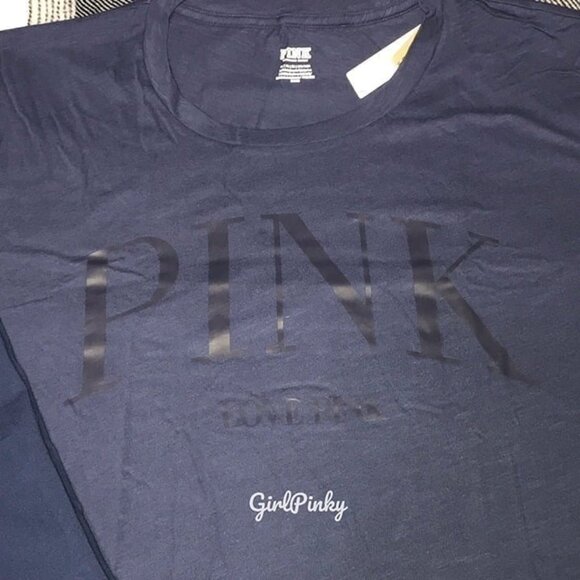 victoria secret PINK leggings outfit with CAMPUS MIDNIGHT NAVY TEE SIZE 2XL - Picture 7 of 11